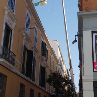 Imágenes de nuestras trabajos con las gruás Diego de León