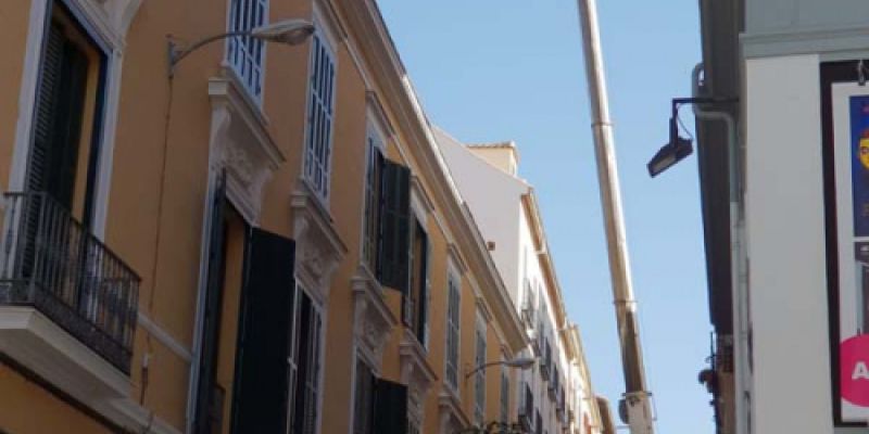 Imágenes de nuestras trabajos con las gruás Diego de León